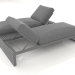 3d model Cama doble para relax (Antracita) - vista previa