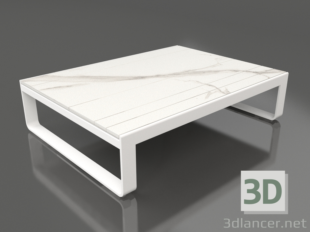 Modelo 3d Mesa de centro 120 (DEKTON Aura, Branco) - preview