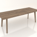 3d model Nordic dining table (2200x900, walnut) - preview