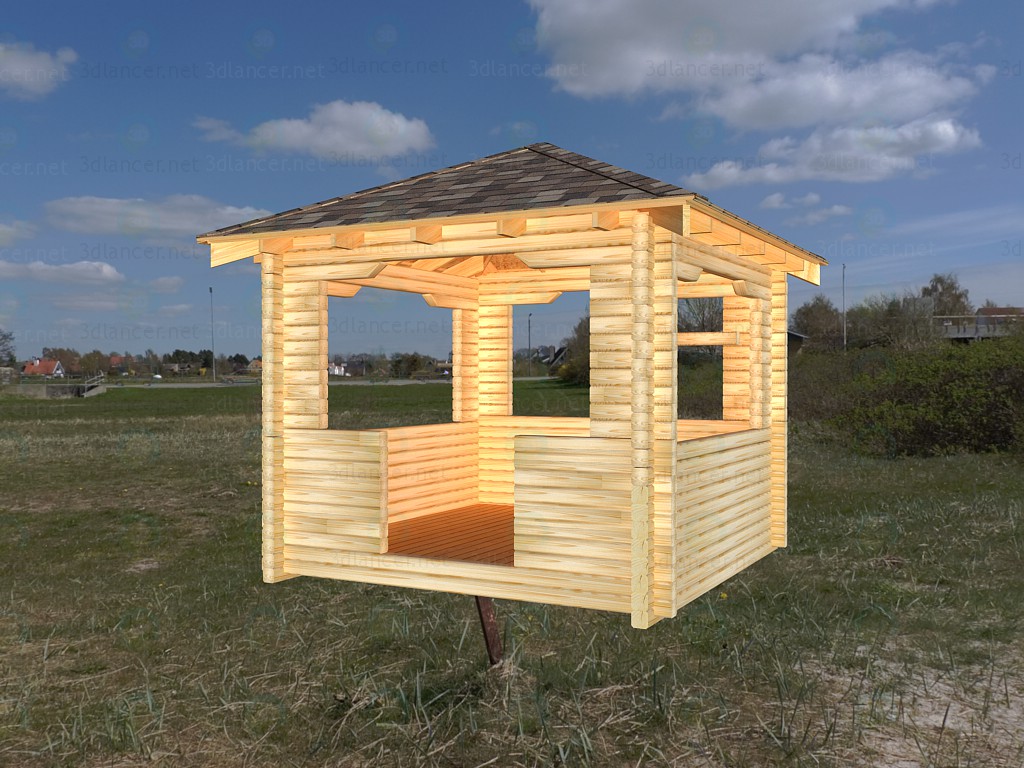 modèle 3D gazebo - preview