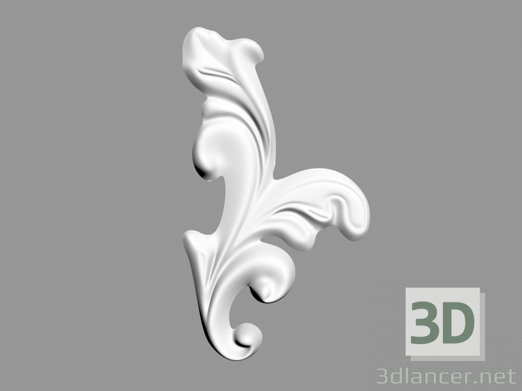 3d model Decoración de la pared (F24) - vista previa