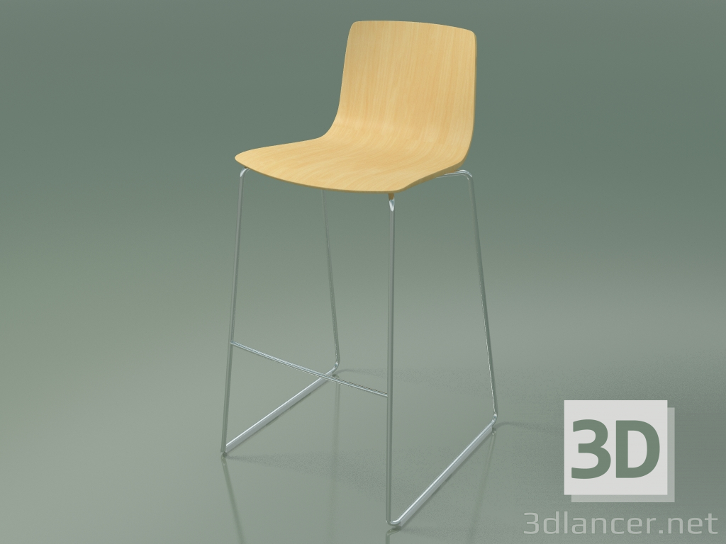 Modelo 3d Banqueta alta 3912 (bétula natural) - preview