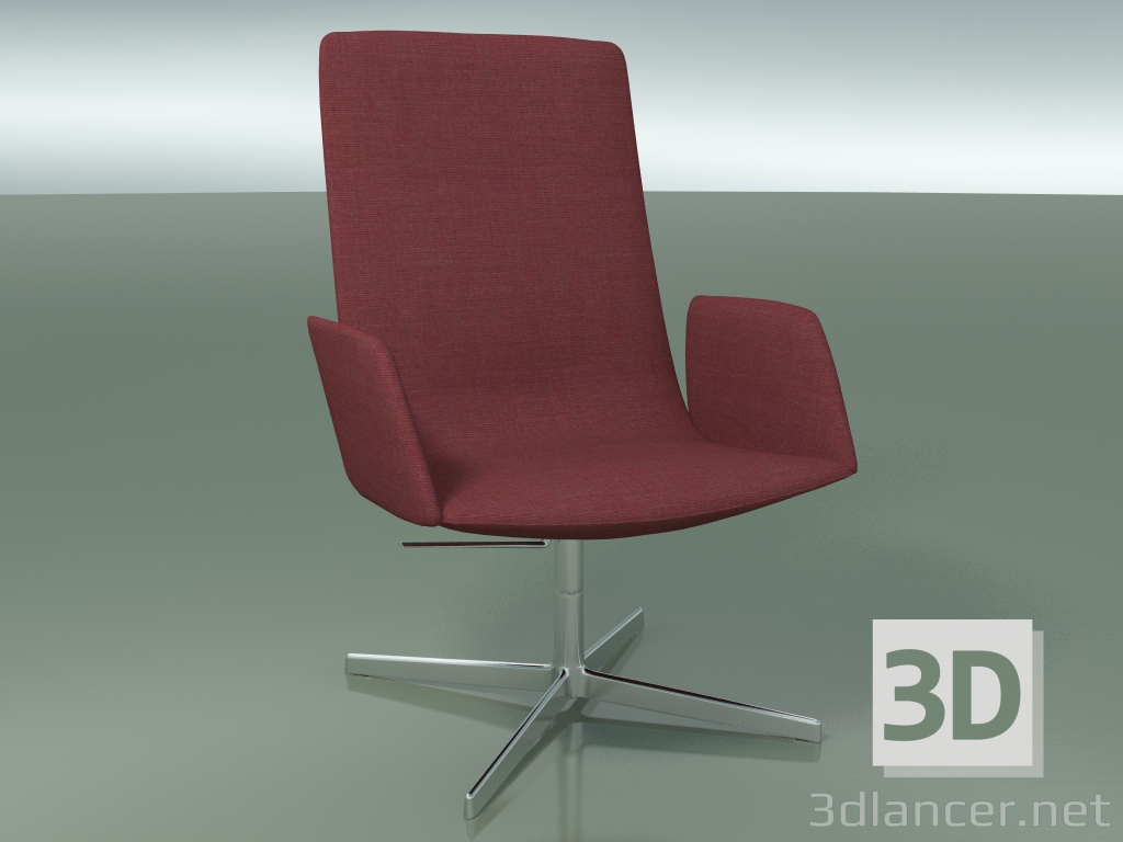 3d model Silla para descanso 4904BR (4 patas, con reposabrazos suaves) - vista previa