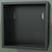 3d model Wall tall cabinet (8DUACA01, Deep Nocturne C38, L 24, P 12, H 24 cm) - preview