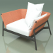 3D Modell Sofa 001 (Metal Smoke, Batyline Orange) - Vorschau