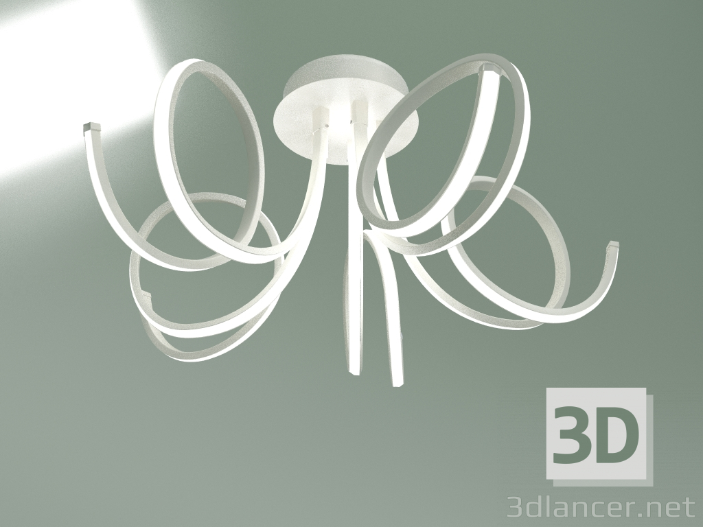 3d model Ceiling LED chandelier Aries 90042-5 (white) - preview