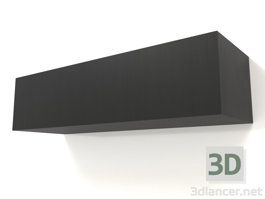 3d model Hanging shelf ST 06 (1 door, 1000x315x250, wood black) - preview