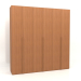 3D Modell Kleiderschrank MW 02 Holz (2700x600x2800, Holz rot) - Vorschau