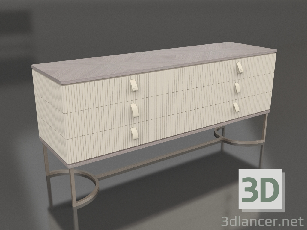 3d model Low chest of drawers (C312) - preview