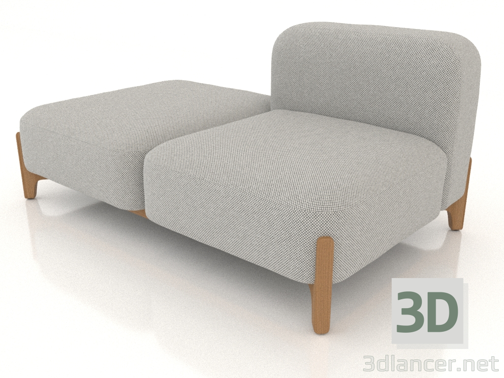 3d model Sofá modular (composición 02) - vista previa