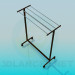 3d model Clothes hanger on casters - preview