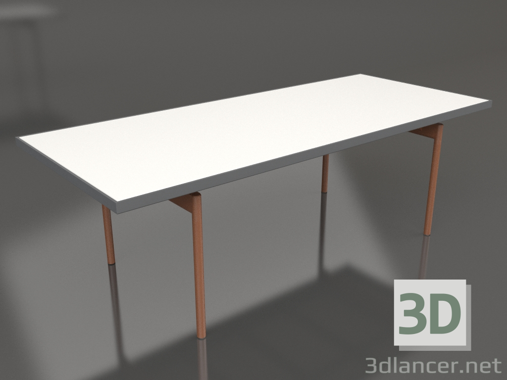 Modelo 3d Mesa de jantar (Antracite, DEKTON Zenith) - preview