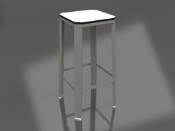 High stool (Quartz gray)