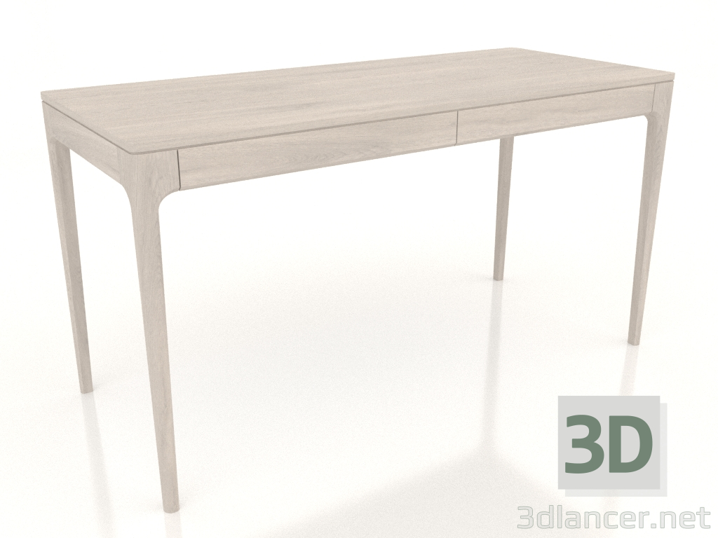 3d model Mesa de trabajo FARGO 1400x600x750 mm (roble blanqueado) - vista previa
