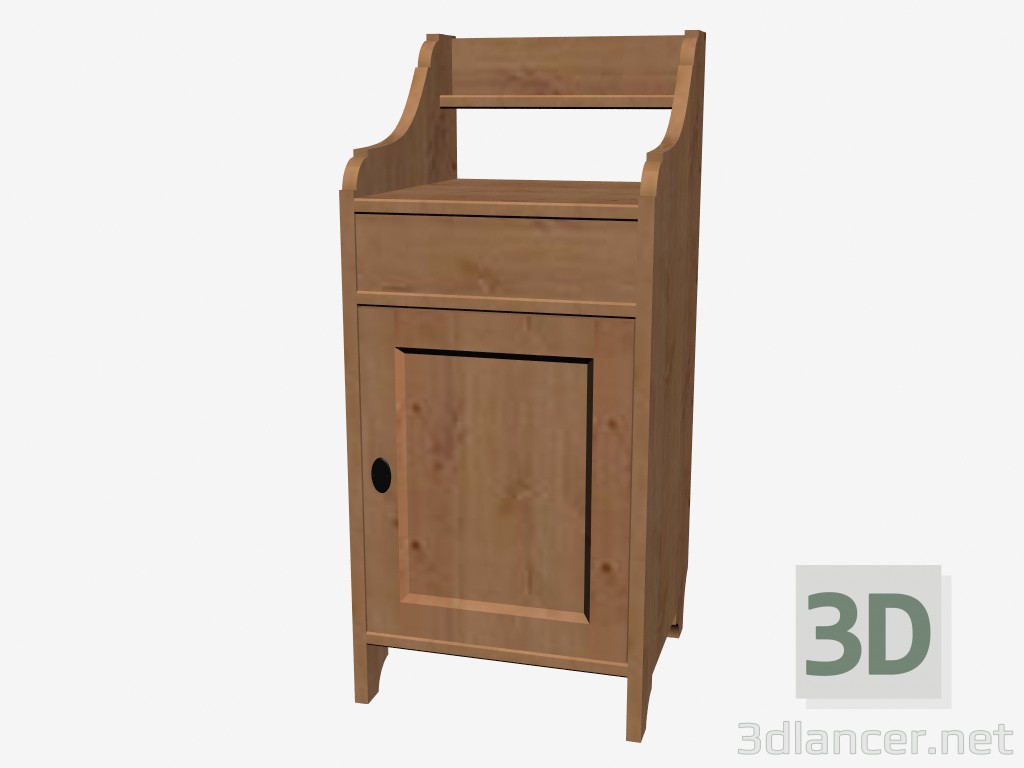 modello 3D Comodino tavolo - anteprima