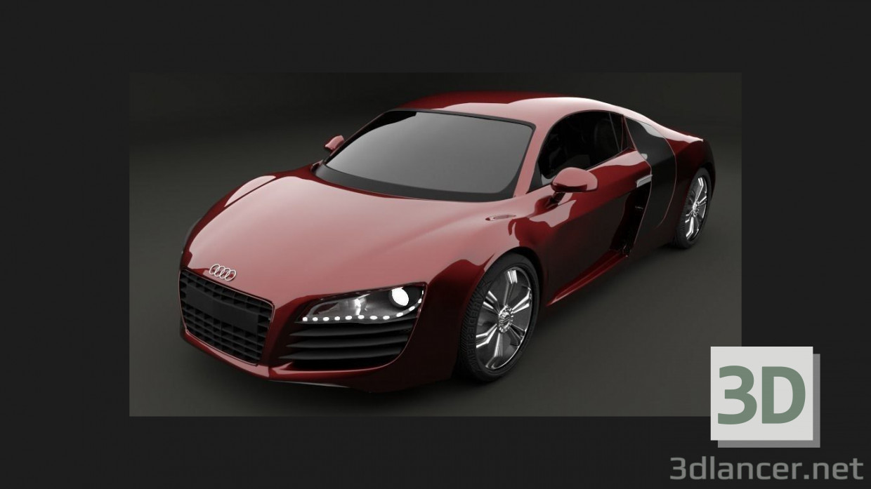 3d Audi R8 модель купить - ракурс