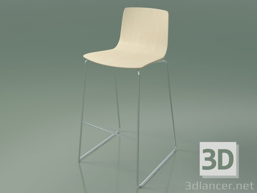 3d model Silla de bar 3912 (abedul blanco) - vista previa