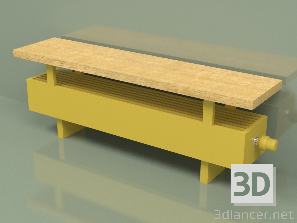 3d модель Конвектор - Aura Bench (140х1000х186, RAL 1012) – превью