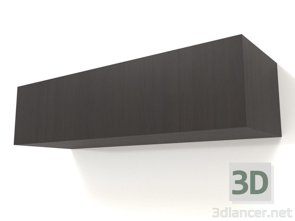 3d model Estante colgante ST 06 (1 puerta, 1000x315x250, madera marrón oscuro) - vista previa