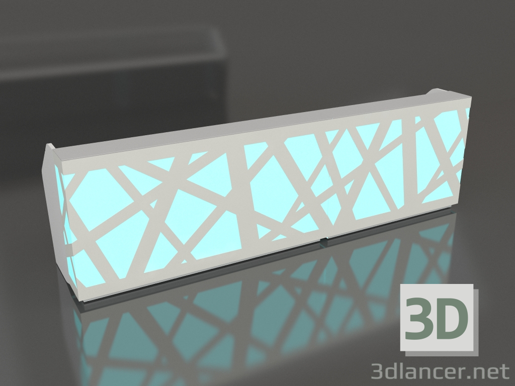 modello 3D Ricezione ZigZag LZG61 (3800x880) - anteprima