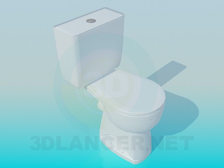 3D Modell WC-Schüssel - Vorschau