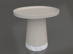 Table basse KASTEL n° 2 (H 410 mm, CALCITE BIANCA « EXTRA »)