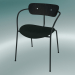 modello 3D Chair Pavilion (AV4, H 76cm, 52x56cm, rovere tinto nero, Velvet 1 Forest) - anteprima