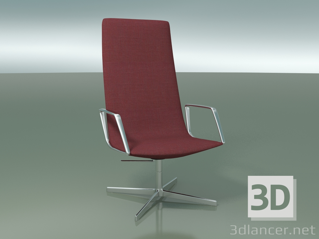 3d model Chair for rest 4907СI (4 legs, with armrests) - preview