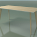 3D Modell Rechteckiger Tisch 3504 (H 74 - 160 x 80 cm, M02, gebleichte Eiche, Option 2) - Vorschau