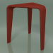 modello 3D Tavolo 3800 (H 44 cm, rosso) - anteprima