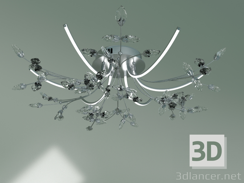 Modelo 3d Candelabro de LED de teto Bianka 90037-6 (cromo) - preview