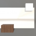 modello 3D Specchio ZL 07 (753х593, legno marrone chiaro, bianco) - anteprima