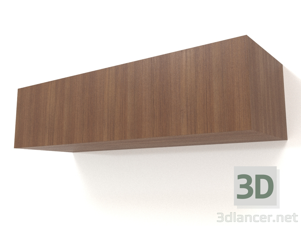 modello 3D Mensola pensile ST 06 (1 anta, 1000x315x250, legno marrone chiaro) - anteprima