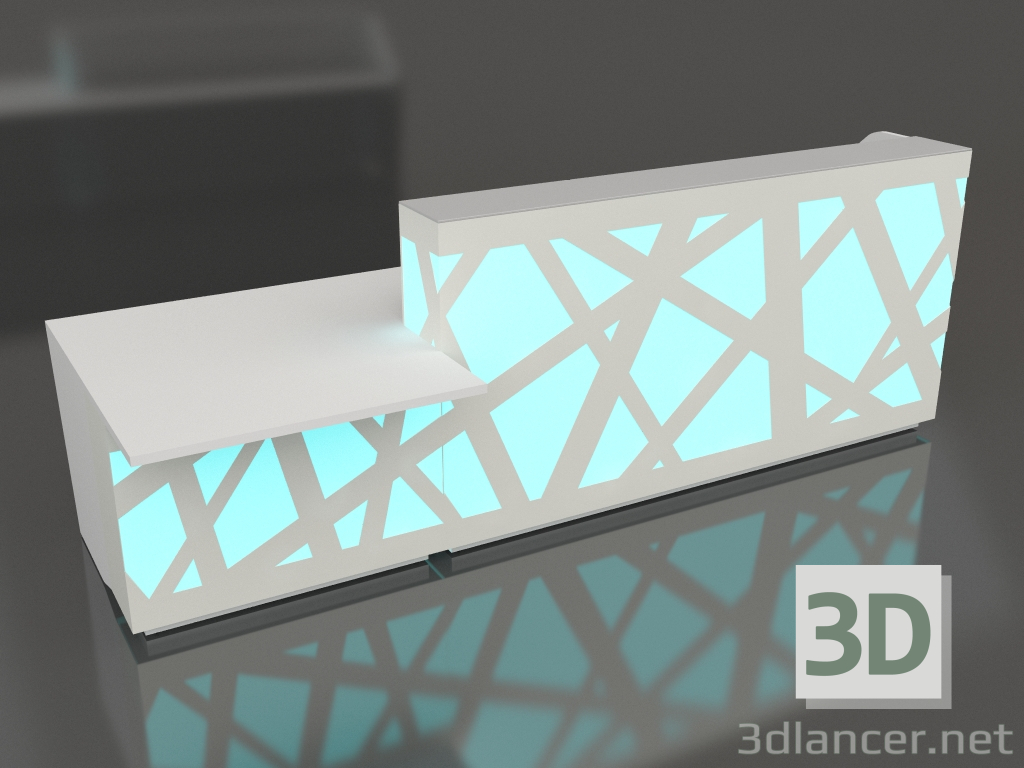 Modelo 3d Recepção ZigZag LZG51 (3200x1180) - preview