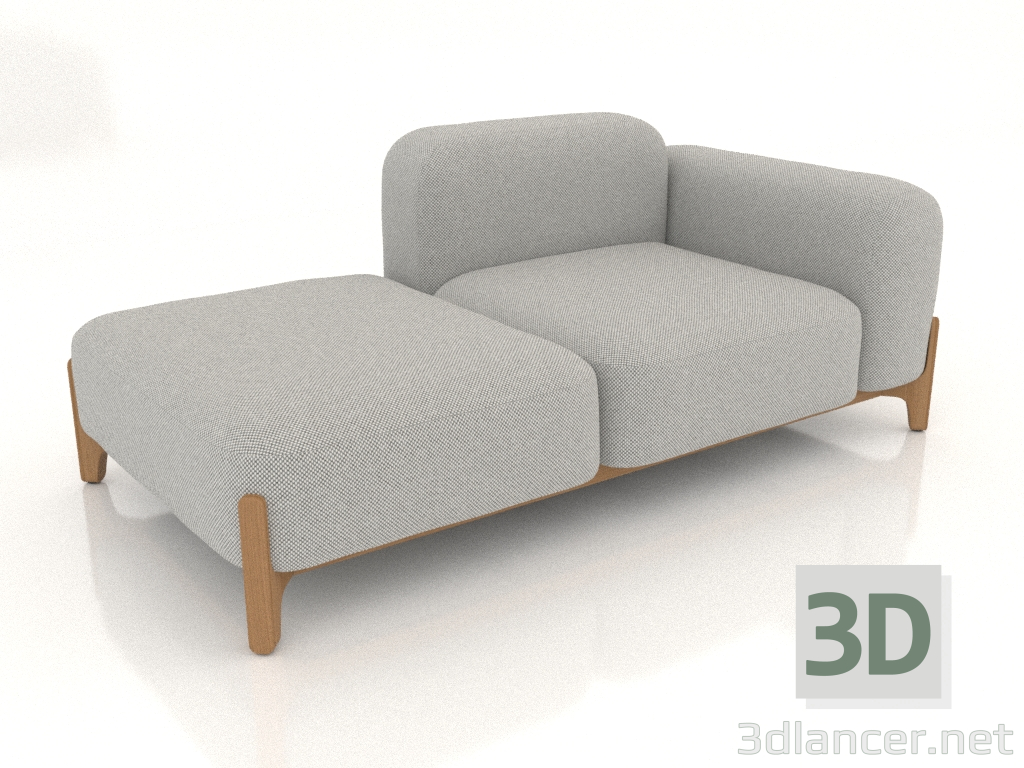 modèle 3D Canapé modulable (composition 04) - preview