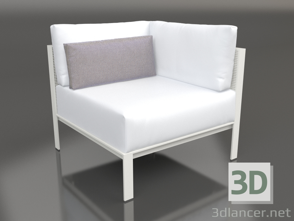 modèle 3D Module canapé section 6 (Gris agate) - preview