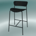 3d model Bar stool Pavilion (AV7, H 85cm, 48х50cm, Black stained oak) - preview