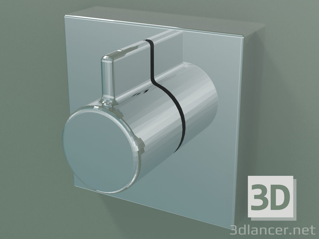 modello 3D Controllo per il controllo del flusso in combinazione con il termostato xTool (36316985-00) - anteprima