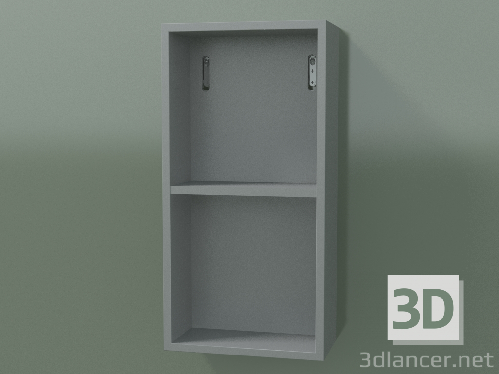 modello 3D Mobile alto Wall (8DUADA01, Silver Grey C35, L 24, P 12, H 48 cm) - anteprima