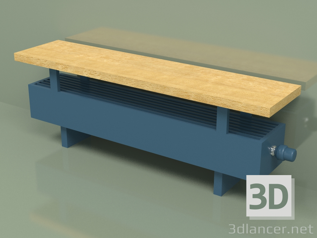 modello 3D Convector - Aura Bench (140x1000x186, RAL 5001) - anteprima