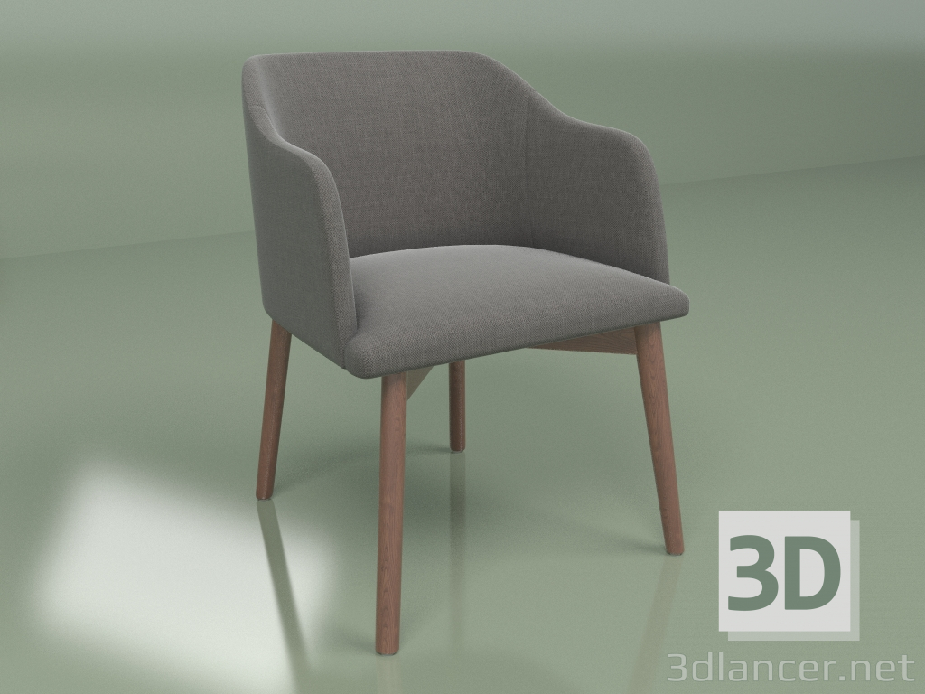 3d model Silla Montera (grafito) - vista previa