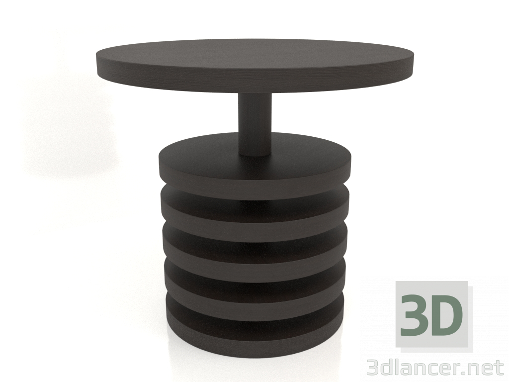 3d model Mesa de comedor DT 03 (D=800x750, madera marrón oscuro) - vista previa