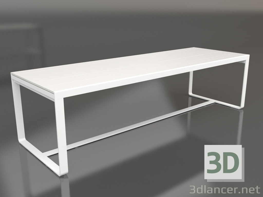 3d model Mesa de comedor 270 (DEKTON Zenith, Blanco) - vista previa