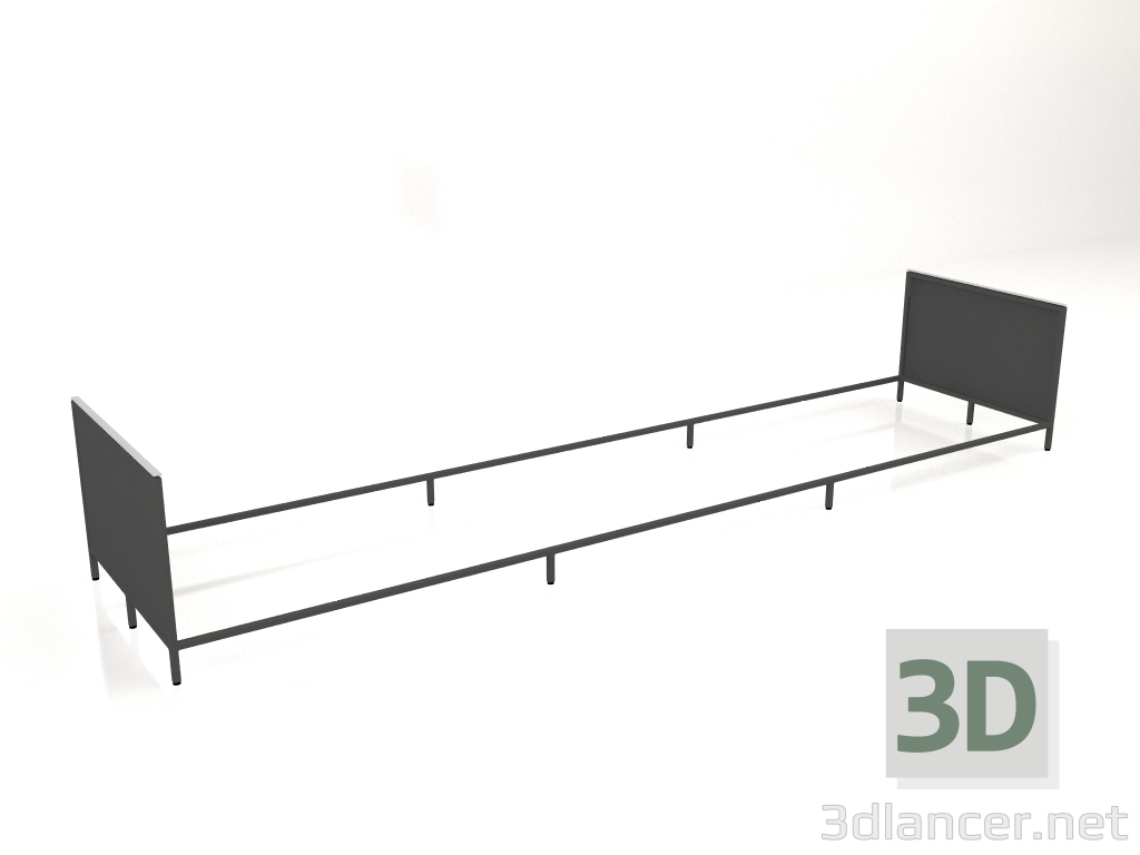 3d model Isla V1 en 120 cuadro 7 (negro) - vista previa