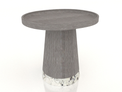 Mesa de centro KASTEL n.° 2 (alto 410 mm, blanco PATAGONIA)
