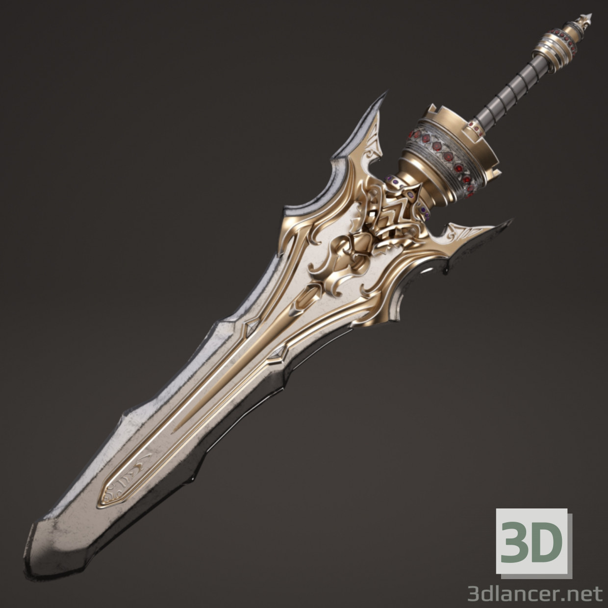 modèle 3D de Fantasy sword_3 / Match fentezi_3 acheter - rendu