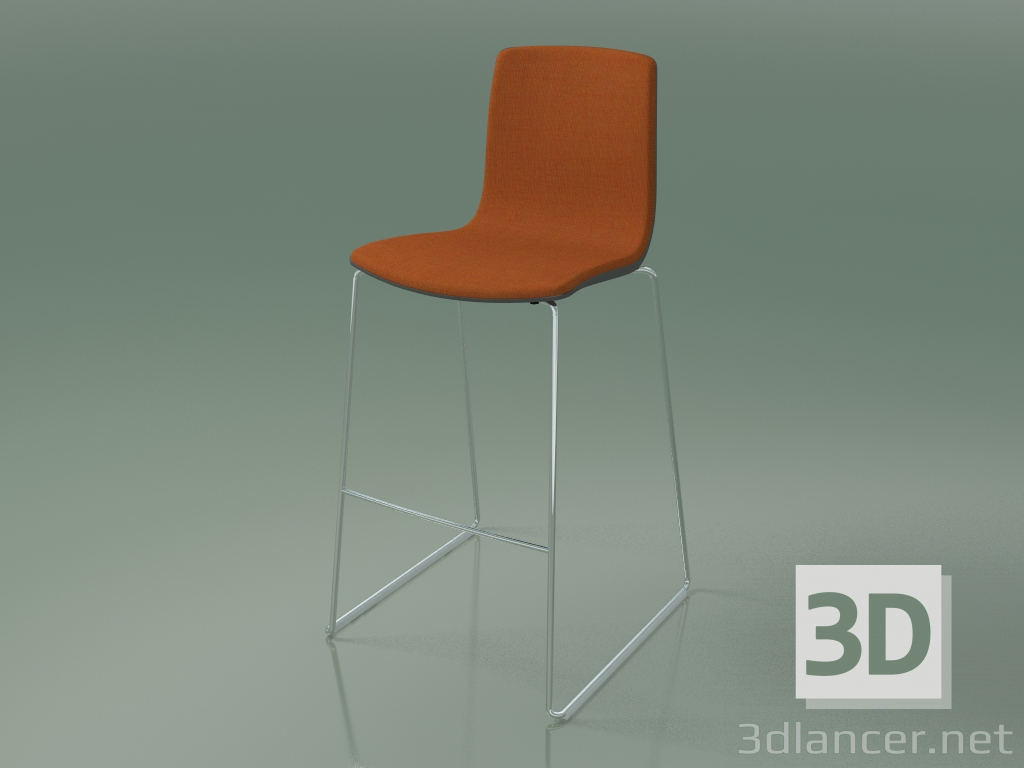 modello 3D Sedia da bar 3969 (polipropilene, con rivestimento frontale) - anteprima