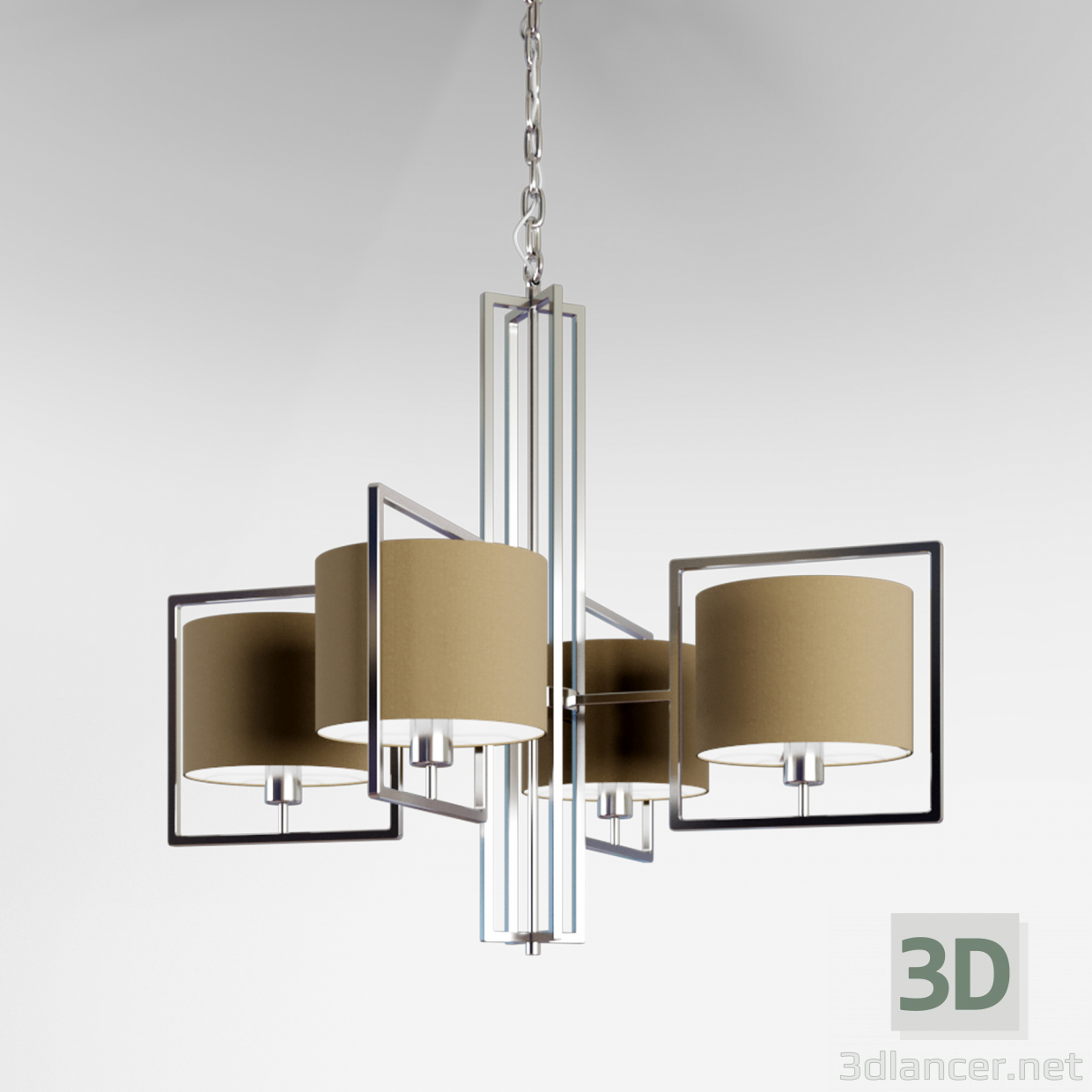 3d CONNISTON NICKEL PENDANT модель купити - зображення