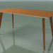 Modelo 3d Mesa retangular 3504 (H 74 - 160x80 cm, M02, efeito teca, opção 2) - preview