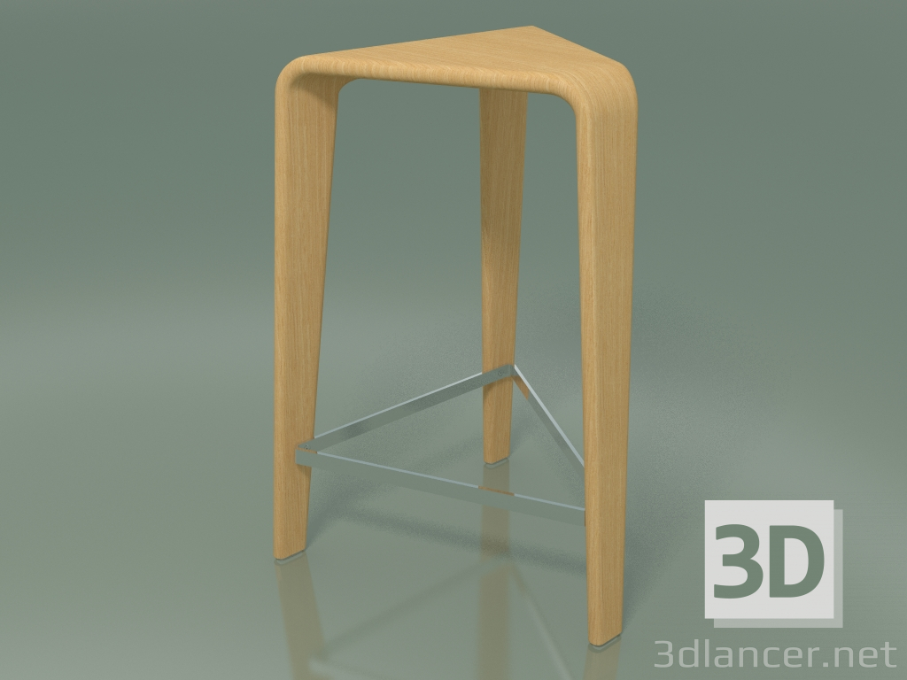 3d модель Табурет 3801 (Н 64 cm, Natural oak) – превью